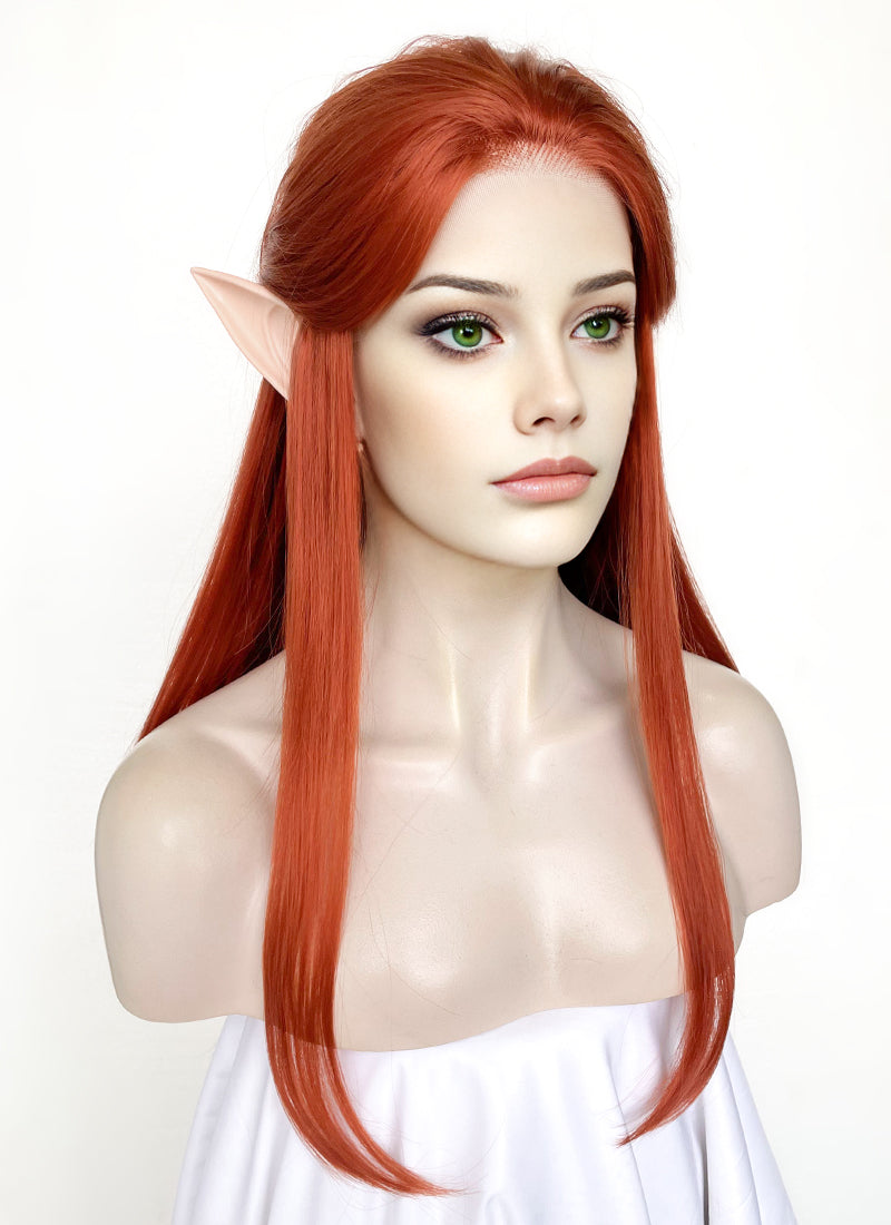 Critical Role The Legend of Vox Machina Keyleth Ginger Straight Lace Front Synthetic Wig LW4022