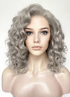 Grey Wavy Lace Front Synthetic Hair Wig LW4036