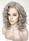Grey Wavy Lace Front Synthetic Hair Wig LW4036