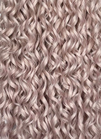 Pastel Pale Plum Curly Lace Front Synthetic Hair Wig LW4062