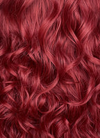 Red Wavy Lace Front Synthetic Hair Wig LW4068
