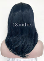 Dark Blue Straight Lace Front Synthetic Wig LW4069