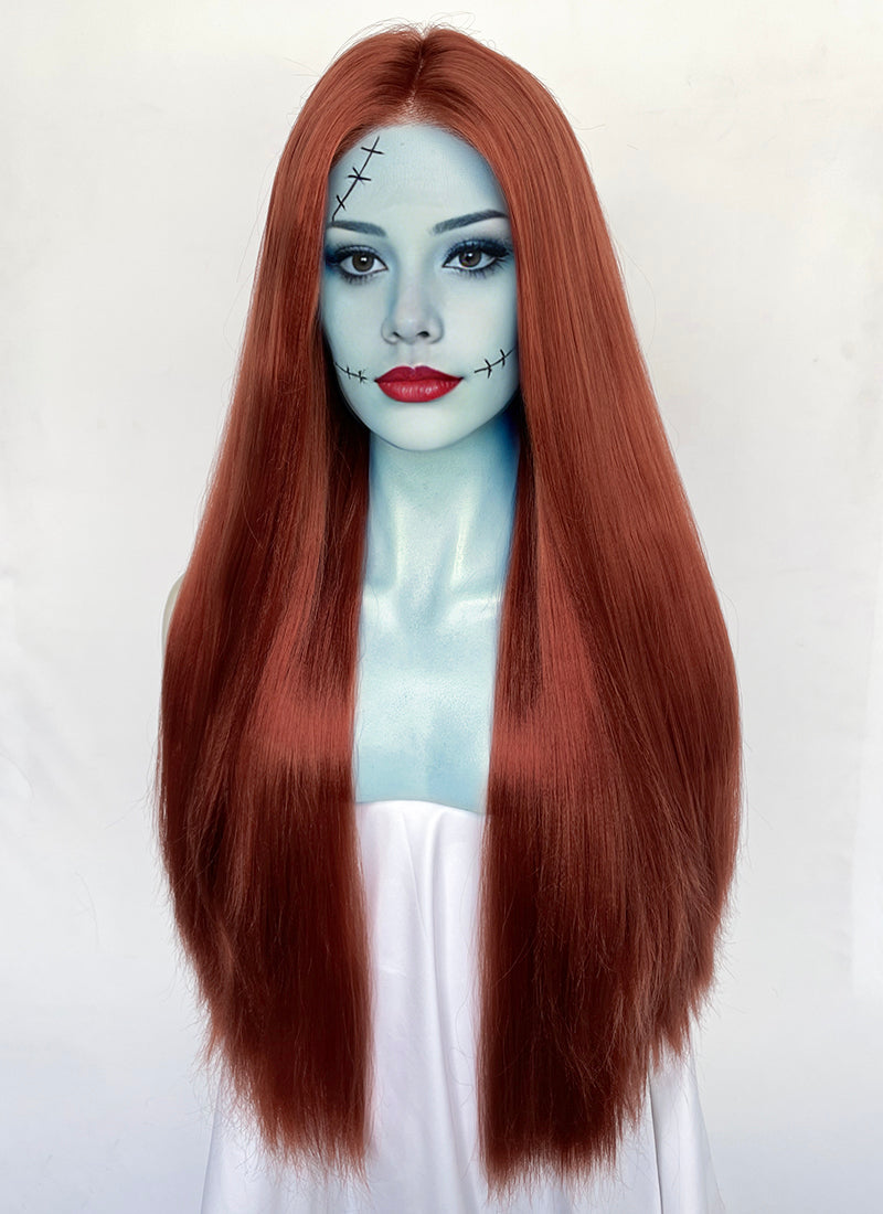 The Nightmare Before Christmas Sally Auburn Lace Front Synthetic Wig LW4072
