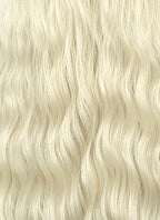 Platinum Blonde Wavy Lace Front Synthetic Hair Wig LW4117