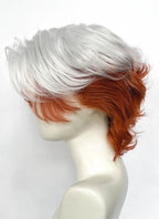 X-Men 97 Rogue Silver White Mixed Ginger Wavy Lace Front Synthetic Men's Wig LW4132B