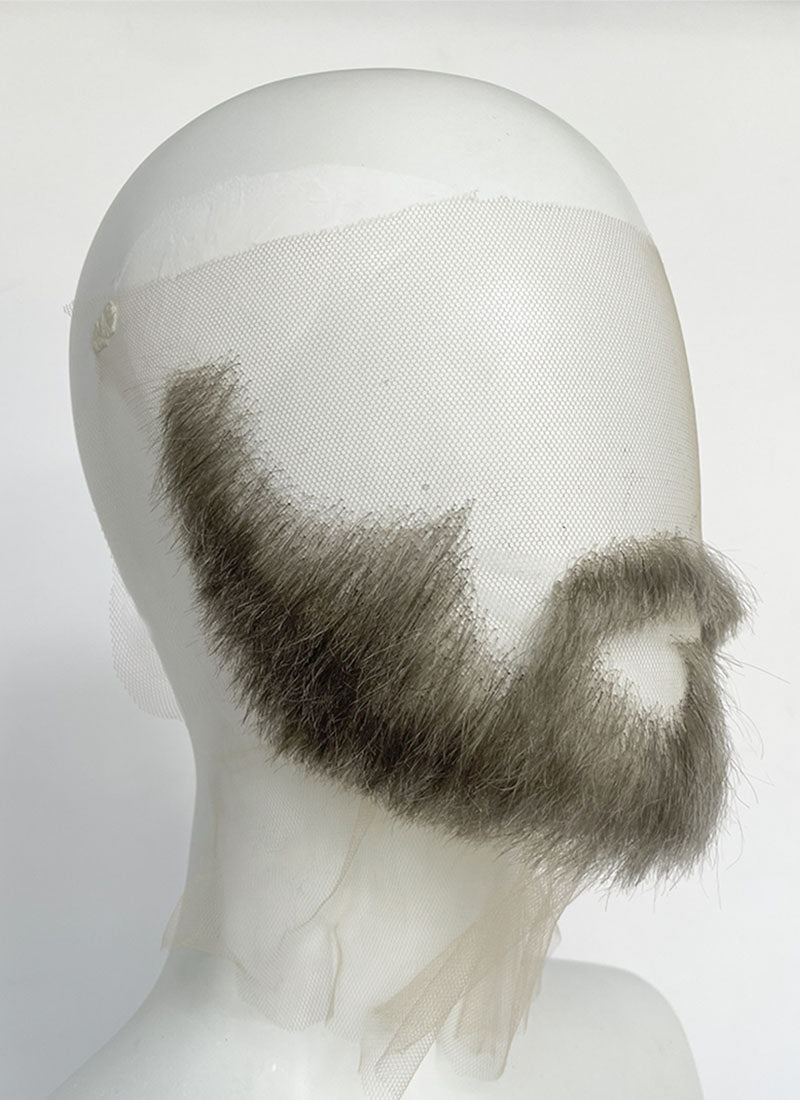 The Last of Us Joel Miller Handmade HD Lace Realistic Grey Beard and Moustache Facial Hair Set MB001