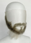 Handmade HD Lace Realistic Sage Grey Beard and Moustache Facial Hair Set MB002