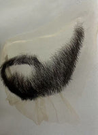 Arcane Jayce Talis Handmade HD Lace Realistic Black Beard and Moustache Facial Hair Set MB005