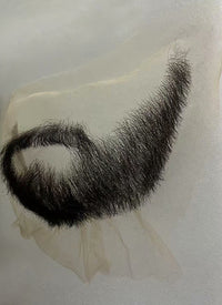 Arcane Jayce Talis Handmade HD Lace Realistic Black Beard and Moustache Facial Hair Set MB005