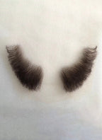 Handmade HD Lace Realistic Dark Brown Sideburns Facial Hair Set MB006