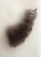 Handmade HD Lace Realistic Dark Brown Sideburns Facial Hair Set MB006