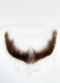 The Dragon Prince Viren Handmade HD Lace Realistic Brown Mixed Grey Beard Facial Hair Set MB008