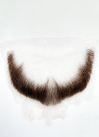 The Dragon Prince Viren Handmade HD Lace Realistic Brown Mixed Grey Beard Facial Hair Set MB008