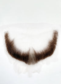 The Dragon Prince Viren Handmade HD Lace Realistic Brown Mixed Grey Beard Facial Hair Set MB008