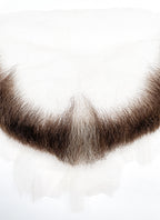 The Dragon Prince Viren Handmade HD Lace Realistic Brown Mixed Grey Beard Facial Hair Set MB008