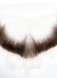 The Dragon Prince Viren Handmade HD Lace Realistic Brown Mixed Grey Beard Facial Hair Set MB008