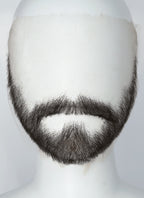 Crimson Desert Kliff Handmade HD Lace Realistic Black Beard and Moustache Facial Hair Set MB012A