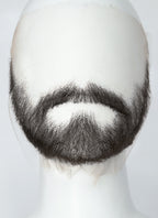 Crimson Desert Kliff Handmade HD Lace Realistic Black Beard and Moustache Facial Hair Set MB012A