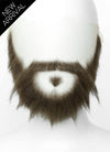 Overwatch Cole Cassidy Handmade HD Lace Realistic Ash Brown Full Beard and Moustache Facial Hair Set MB013