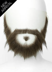 Overwatch Cole Cassidy Handmade HD Lace Realistic Ash Brown Full Beard and Moustache Facial Hair Set MB013