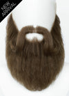 Handmade HD Lace Realistic Brown Full Beard and Moustache Facial Hair Set MB015