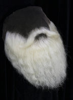 Santa Handmade HD Lace Realistic Platinum Blonde Bandholz Beard and Moustache Facial Hair Set MB019