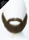 Handmade HD Lace Realistic Greenish Brown Beard and Moustache Facial Hair Set MB020