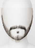 Hannibal Will Graham Handmade HD Lace Realistic Natural Black Long Stubble Beard and Moustache Facial Hair Set MB023