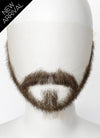 Clair Obscur: Expedition 33 Gustave Handmade HD Lace Realistic Greenish Brown Long Stubble Beard and Moustache Facial Hair Set MB026