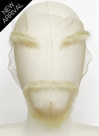 Handmade HD Lace Realistic Circle beard and Moustache Facial Hair Set With Eyebrows MB027