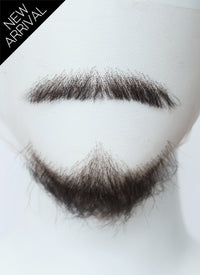 Bbno$ Alexander Leon Gumuchian Handmade HD Lace Realistic Natural Black Balbo Beard and Moustache Facial Hair Set MB028