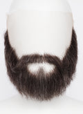 Handmade HD Lace Realistic Brown Mixed Grey Full Beard and Moustache Facial Hair Set MB035