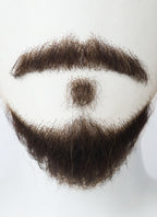 Home Alone Marv Murchins Handmade HD Lace Realistic Brown Beard and Moustache Facial Hair Set MB038