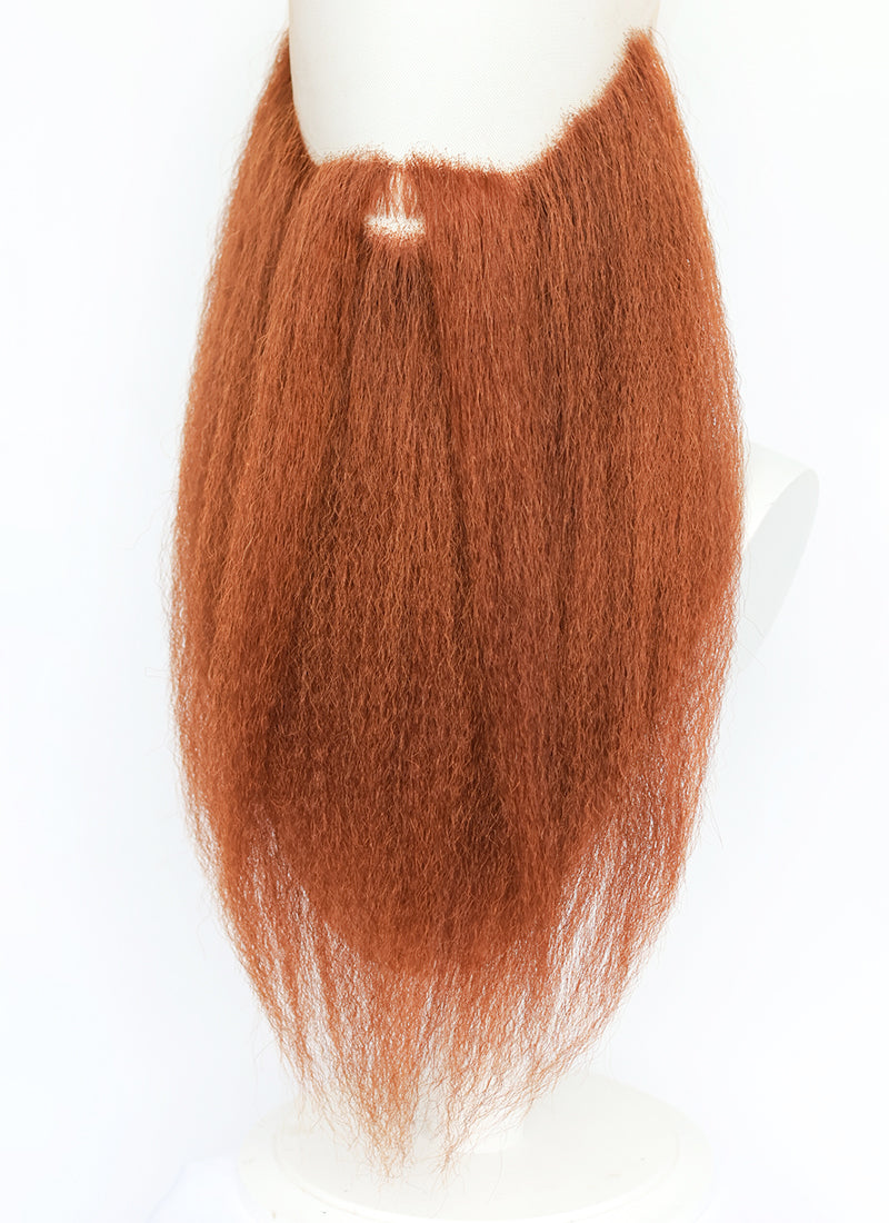 Vikings LARP Handmade HD Lace Realistic Ginger Beard and Moustache Facial Hair Set MB048A