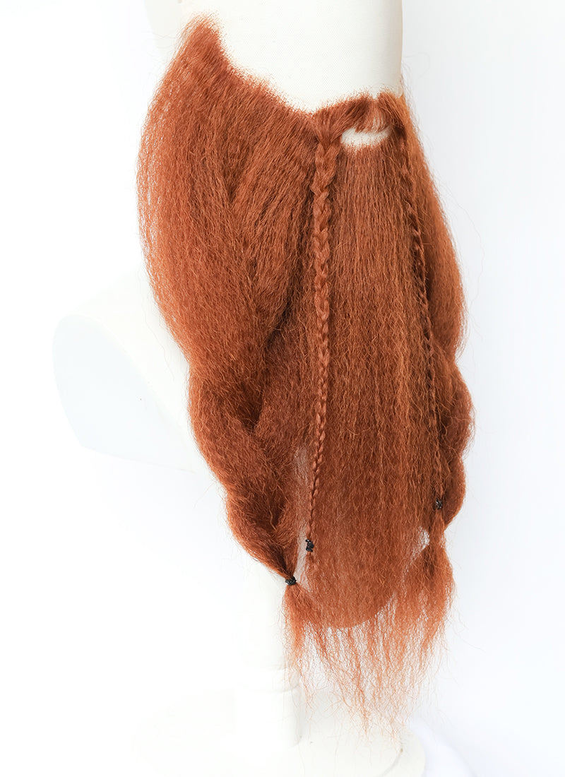 The Lord of the Rings Gimli Handmade HD Lace Realistic Ginger Beard and Moustache Facial Hair Set MB048