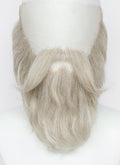 Salt and Pepper Handmade HD Lace Realistic Bandholz and Moustache Facial Hair Set MB050