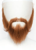 Vikings LARP Handmade HD Lace Realistic Ginger Full Beard and Moustache Facial Hair Set MB052