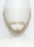 Handmade HD Lace Realistic Blonde Mixed Brown Long Stubble and Moustache Facial Hair Set MB053