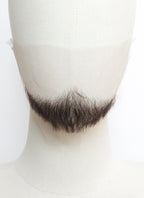 Epic: The Musical Polites Handmade HD Lace Realistic Natural Black Goatee and Moustache Facial Hair Set MB056