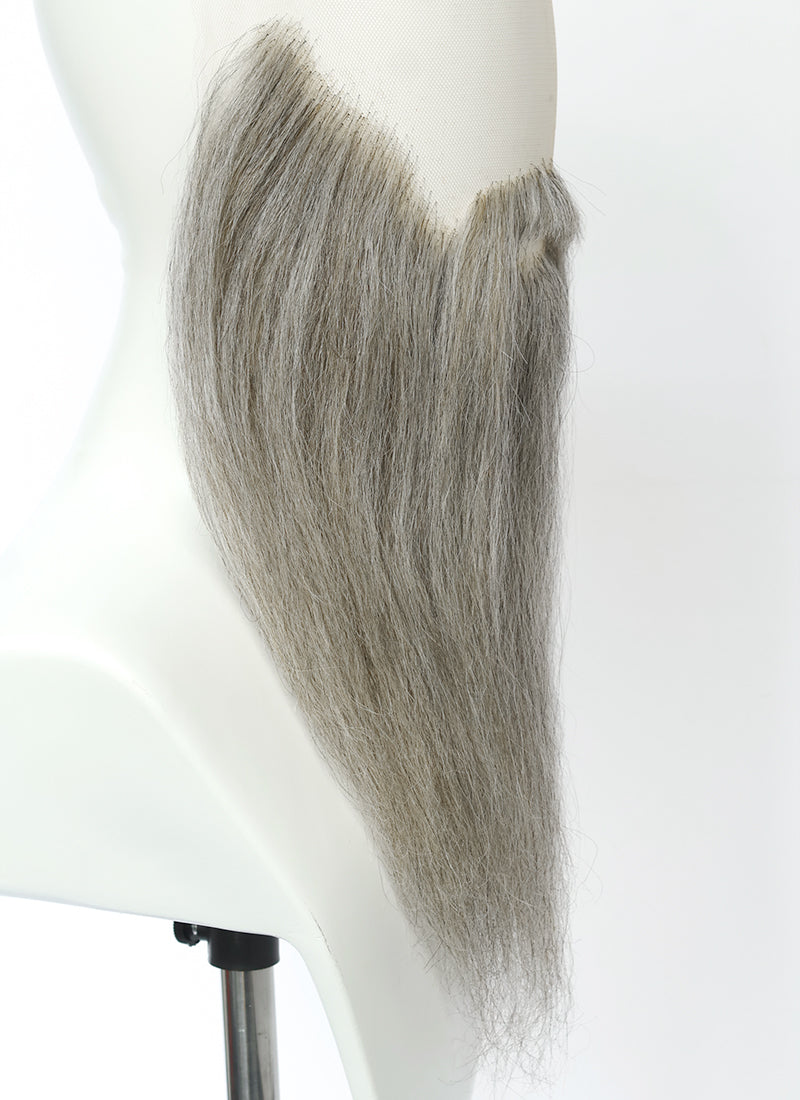 The Lord of the Rings Gandalf Handmade HD Lace Realistic Mixed Grey Beard and Moustache Facial Hair Set MB063