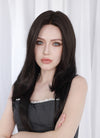 Black Straight Mono Top Kanekalon Lace Wig MN021