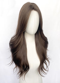 Ash Brown Wavy Synthetic Hair Wig NL070C