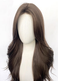 Ash Brown Wavy Synthetic Hair Wig NL070C