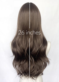 Ash Brown Wavy Synthetic Hair Wig NL070C