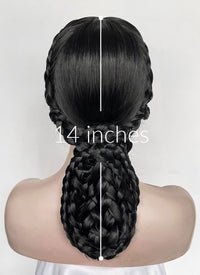 Wednesday Addams Gala Black Braided Synthetic Hair Wig NS2003