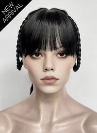 Wednesday Addams Gala Black Braided Synthetic Hair Wig NS2003
