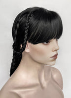 Wednesday Addams Gala Black Braided Synthetic Hair Wig NS2003