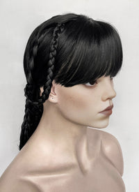 Wednesday Addams Gala Black Braided Synthetic Hair Wig NS2003