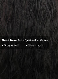 Black Wavy Synthetic Wig NS347