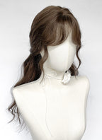 Brunette Wavy Synthetic Hair Wig NS539